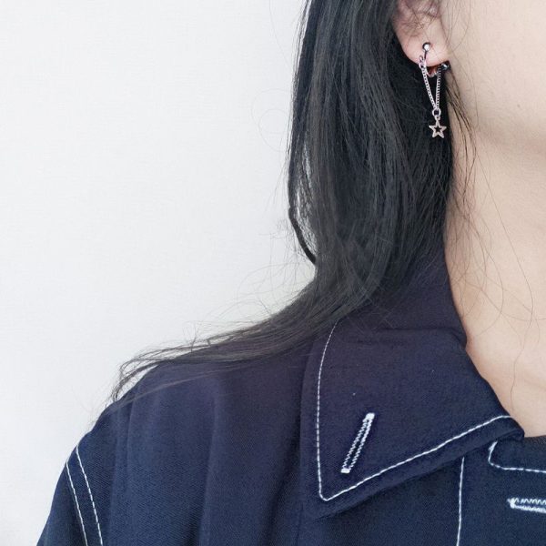 Fashionable And Minimalist Cute Chain Earrings