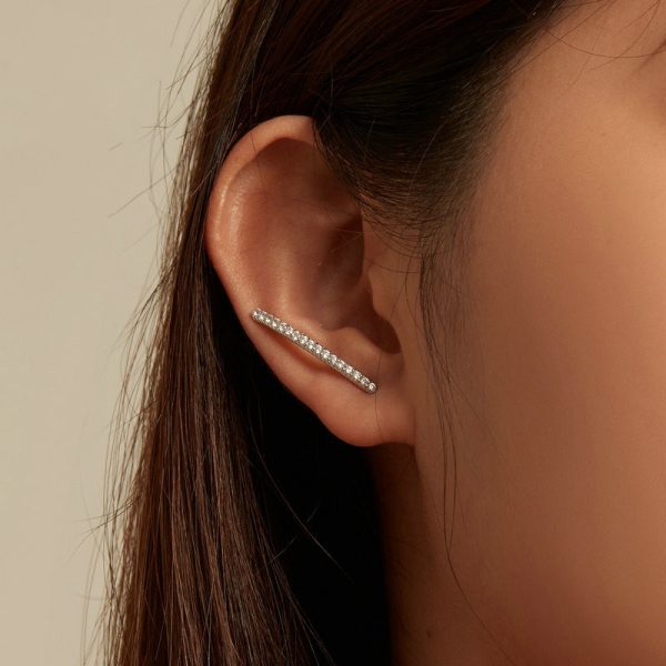Women's Sterling Silver S925 Minimalism Ear Hook