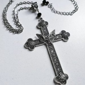 DIY Zinc Alloy Accessories Accessories Cross Bat Necklace