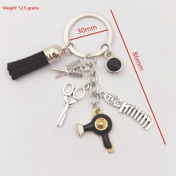 Tassel Black Diamond Mini Key Chain