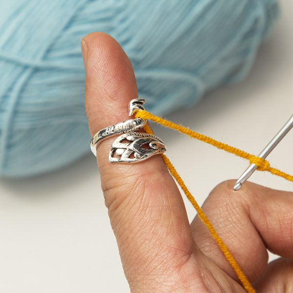 Female Micro Knitting String Ring