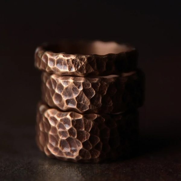Adjustable Size Vintage Handmade Solid Copper Ring