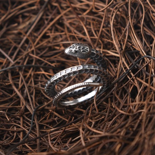 Ornament S925 Silver Snake Ring