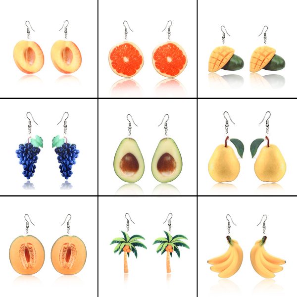 European And American Fashion Minimalist Fruit Earrings Cute