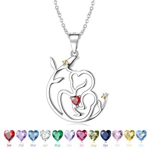 S925 Sterling Silver Love Necklace Mother's Day Series Sweater Chain