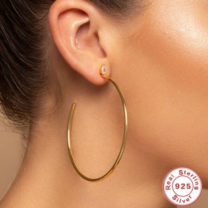 Glossy Ear Ring Special-interest Design C- Shaped Diamond Women