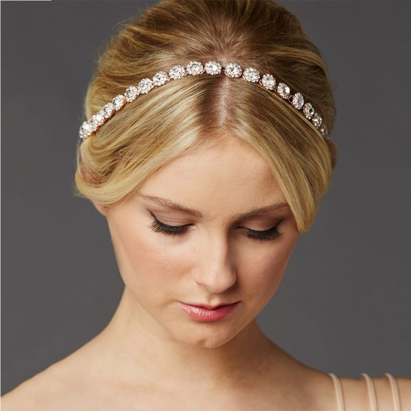 Bridal Rhinestone SUNFLOWER Hair Band Wedding Photography Accessories Banquet Headdress