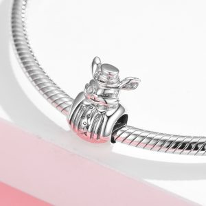 Magic Rabbit Beads S925 Sterling Silver Beads Women's Bracelet Necklace Diy Accessories