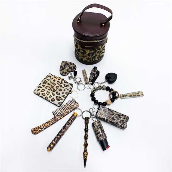 Fix Keychain Set - Gold Leopard