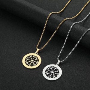 Fashion New Compass Personality Simple Necklace