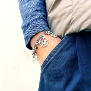 Gothic Witchcraft Evil Pentagram Bracelet