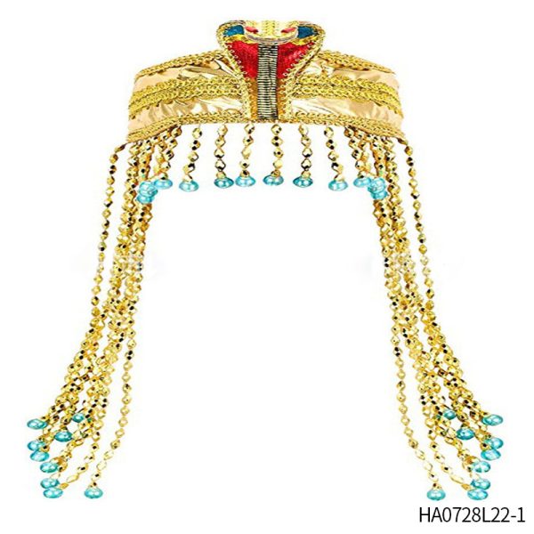 Headwear Female Egyptian Clothing Headband Pharaoh Sequined Hair Accessories