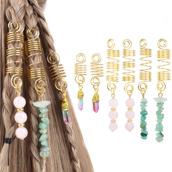 DIY Alloy Dreadlocks Spring Hanging Piece Pendant