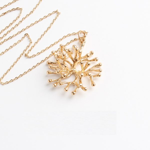 Personalized And Mori 18K Gilded Simple Branch Necklace For Women