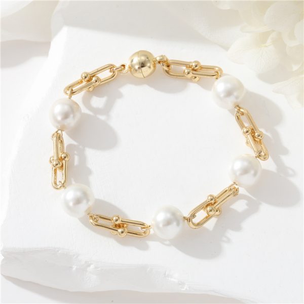 High-grade Natural Pearl U-shaped Horseshoe Bracelet