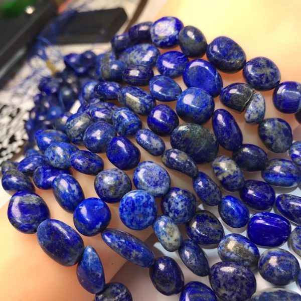 Natural Lapis Lazuli Large Particles Scattered Beads