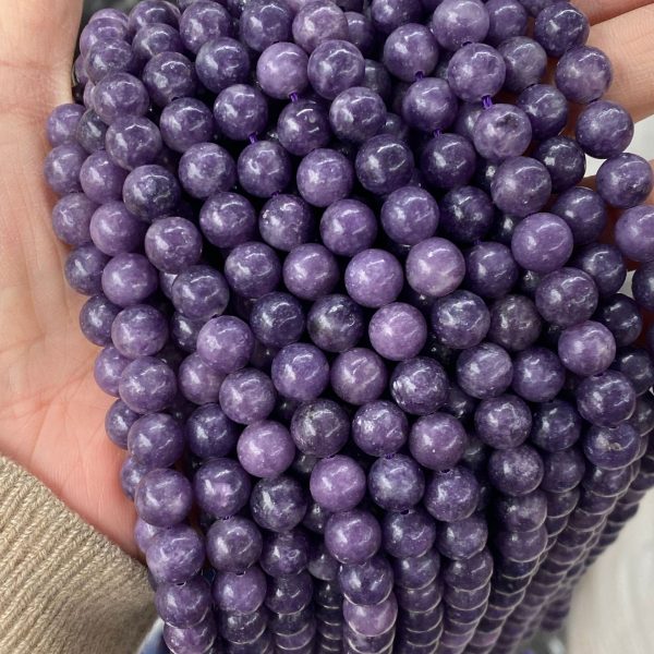 Natural Purple Mica Scattered Beads Solid Color