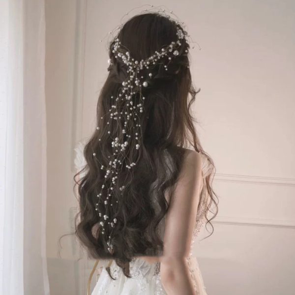Bridal Headdress Handmade Pearl Fairy Hairband Super Fairy