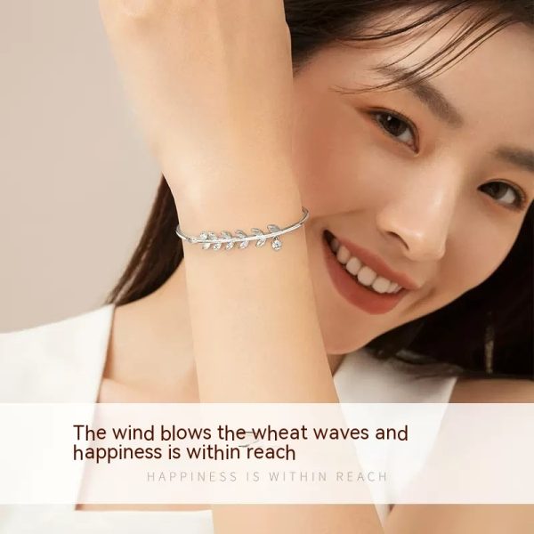 S925 Silver Bracelet Female Opening