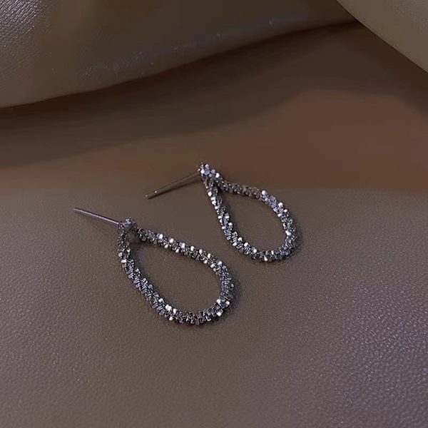 S925 Silver Starry Tassel Earrings Ladies