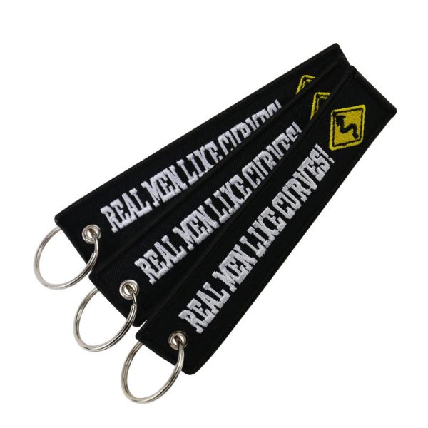 Embroidery Motorcycle Keychain Embroidered New Creative Promotional Gifts