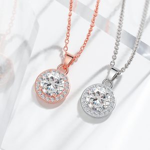 New Round Pendant Clavicle Chain European And American High Sense SUNFLOWER Round Bag Women