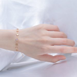 S925 Sterling Silver Temperamental Xingyue Bracelet Moonstone