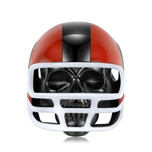 Original And Creative Football Helmet Skull Head Combination Beads 925 Silver Bracelet Diy Accessories