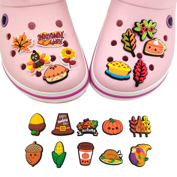 Thanksgiving Series Cartoon Hole Shoes Buckle