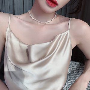 Small Irregular Freshwater Shaped Pearl Necklace