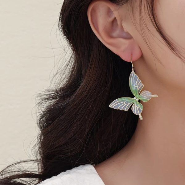 Big Bowknot Earrings Fairy Mori Style