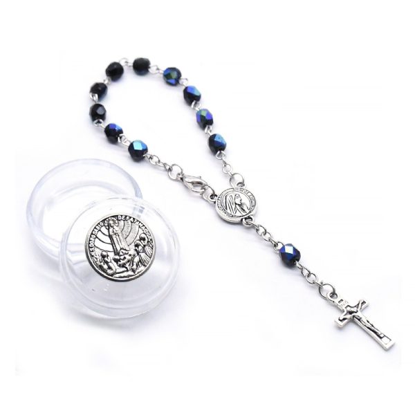 Crystal Rosary Bracelet Gift Cross Bracelet