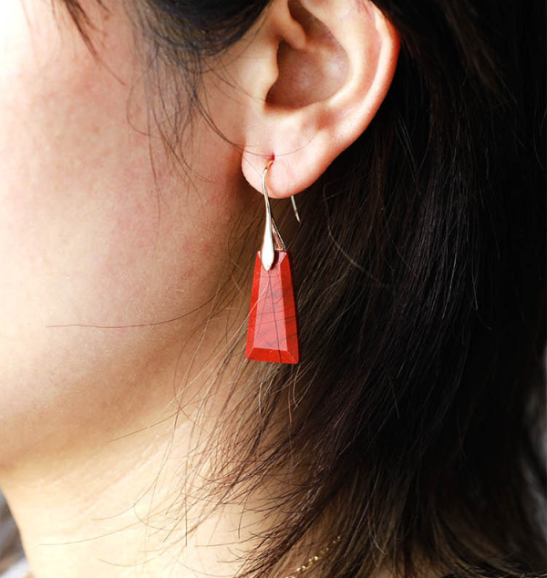 Women's Natural Stone Pendant Earrings