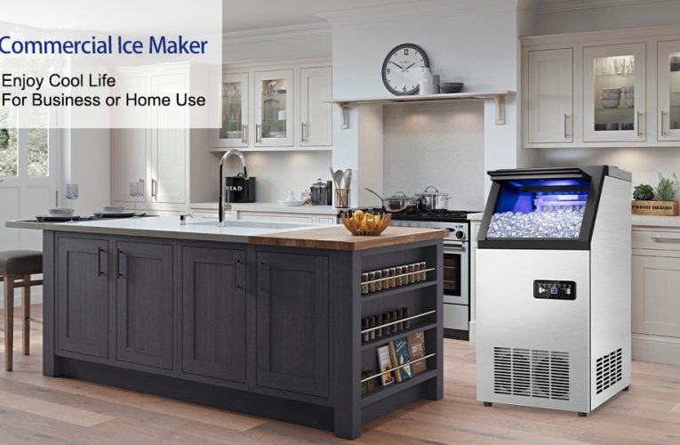 Only $277, Shop Now! Commercial Ice Maker Machine 120Lbs/24H with 35Lbs Ice Capacity, 45Pcs Clear Ice Cubes Ready in 11-20Mins, Stainless Steel Under Counter Freestanding Large Ice Machine, 2 Water Inlet Modes