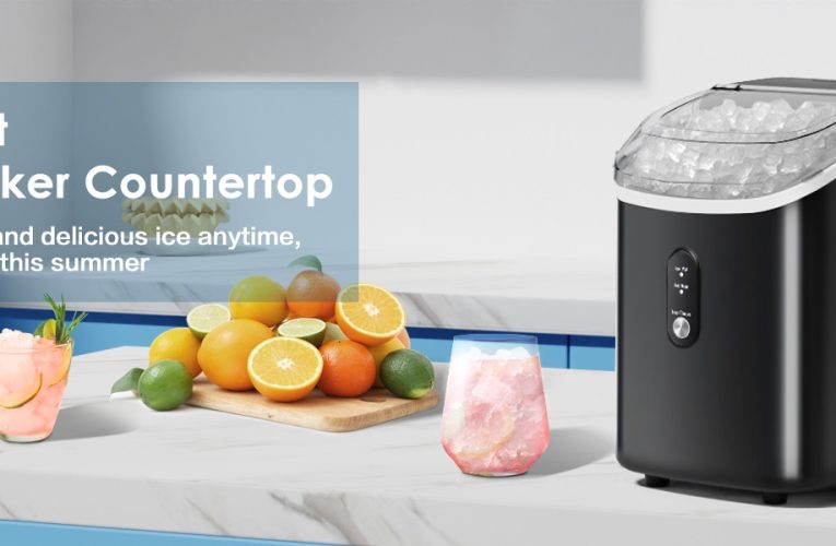 Nugget Ice Maker Machine Countertop, 3K+ Bought in Past Month, Original price: $79, Now: $57. With Soft Chewable Pellet Ice, Pebble Ice Maker Machine with Self-Cleaning, 35.5Lbs/24Hrs, One-Click Operation, Ice Basket/Ice Scoop for Home/Office/Bar, Black