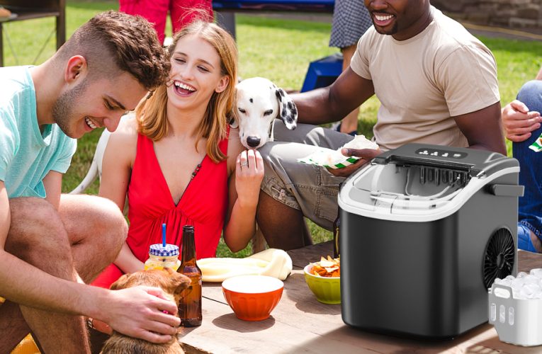 3K+ bought in past month, Best Ice Makers Countertop, Only $37, Shop Now! Portable Ice Maker Machine with Handle,Self-Cleaning Ice Maker, 26Lbs/24H, 9 Ice Cubes Ready in 6 Mins, with Ice Scoop and Basket, for Home / Office / Kitchen / Camping / RVs (Black)